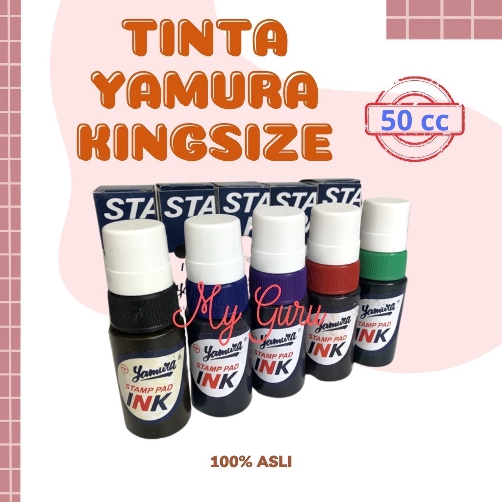 

[PCS] STAMP PAD / TINTA YAMURA KING SIZE ISI ULANG REFILL 50 CC
