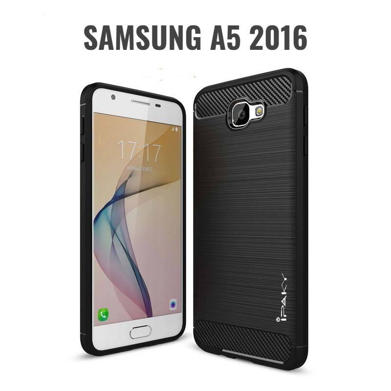 Case Slim Fit Carbon Samsung A5 2016 2017 A9 2018 A520 A510 A920 A7 2018 Softshell Fiber Multi Carbon Anti Melar