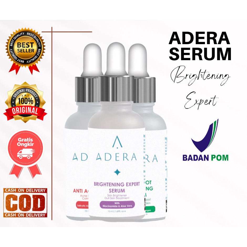 SERUM ADERA WAJAH ORI / ADERA SERUM GLOWING ADERA FACE SERUM WAJAH / SERUM ADERA ORIGINAL / SERUM WA
