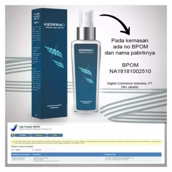 COD Keraniq serum penumbuh rambut botak memelihara rambut BPOM