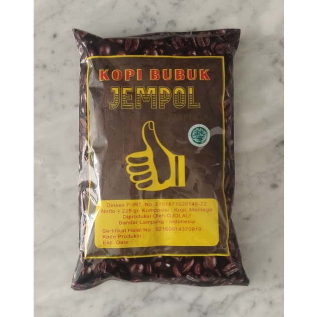 

KOPI BUBUK CAP JEMPOL 225 GRAM ASLI LAMPUNG