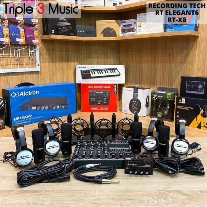 Paket Podcast 4 orang Recording Tech Elegant 6 TANPA HEADPHONE