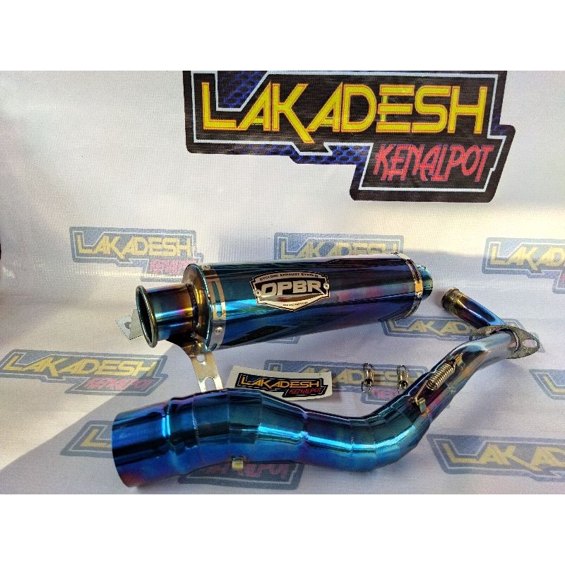 KNALPOT OPBR LEHER BLUEMOON (INLET 50) BEAT MIO VARIO AEROX SCOOPY NMAX PCX LEXI ADV GENIO SPACY DLL