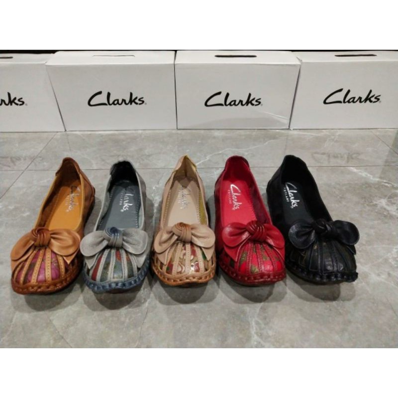 Clarks radial pita / Clarks flat / sepatu Clarks wanita