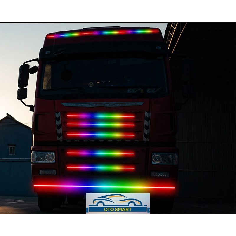 Lampu LED Strip Variasi Kaca Running Canter Net Light Strip 24 Volt Untuk Truck Bus 1.5M  2M 2.5M