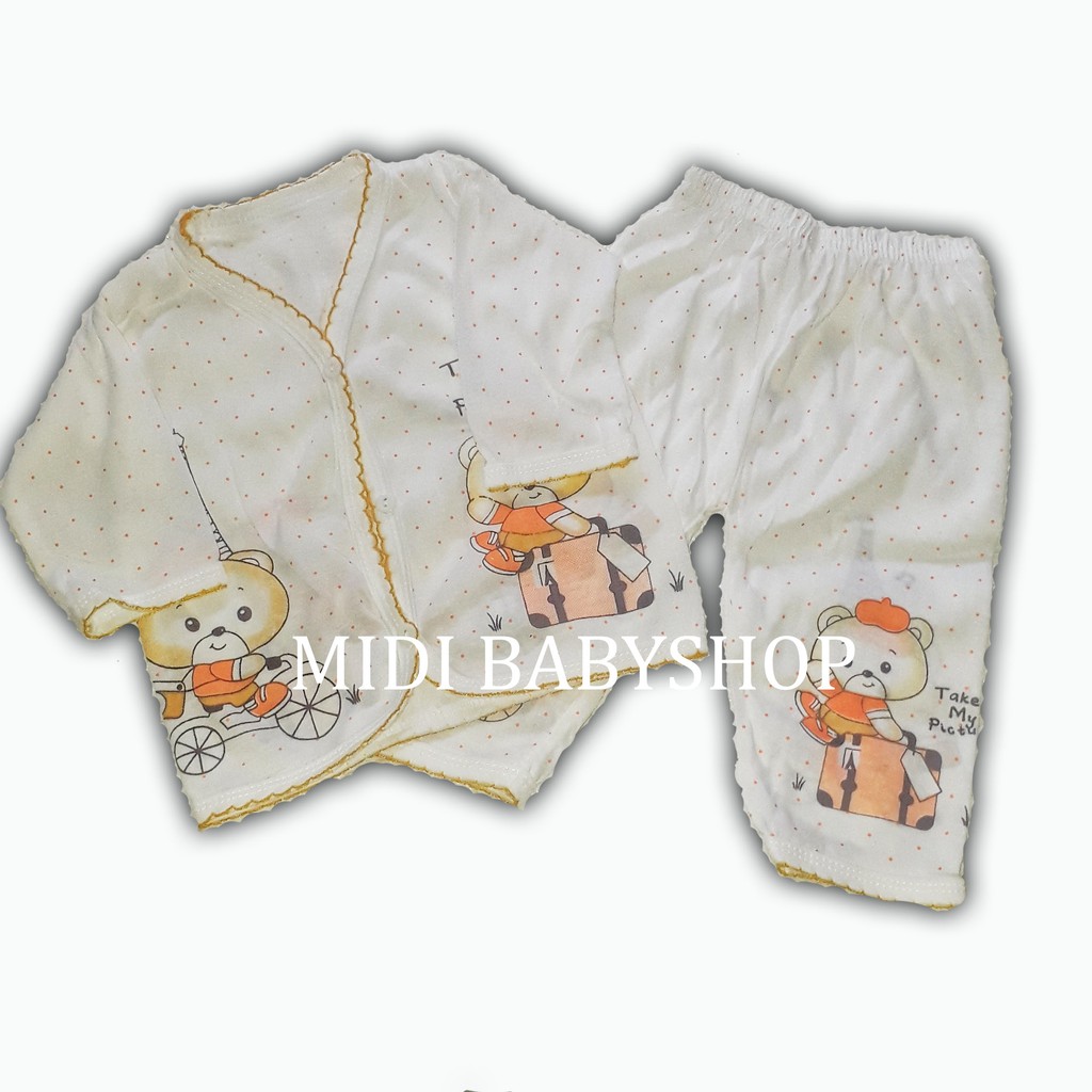 Setelan Baju Panjang + Celana Panjang Bayi Newborn Mega Baby