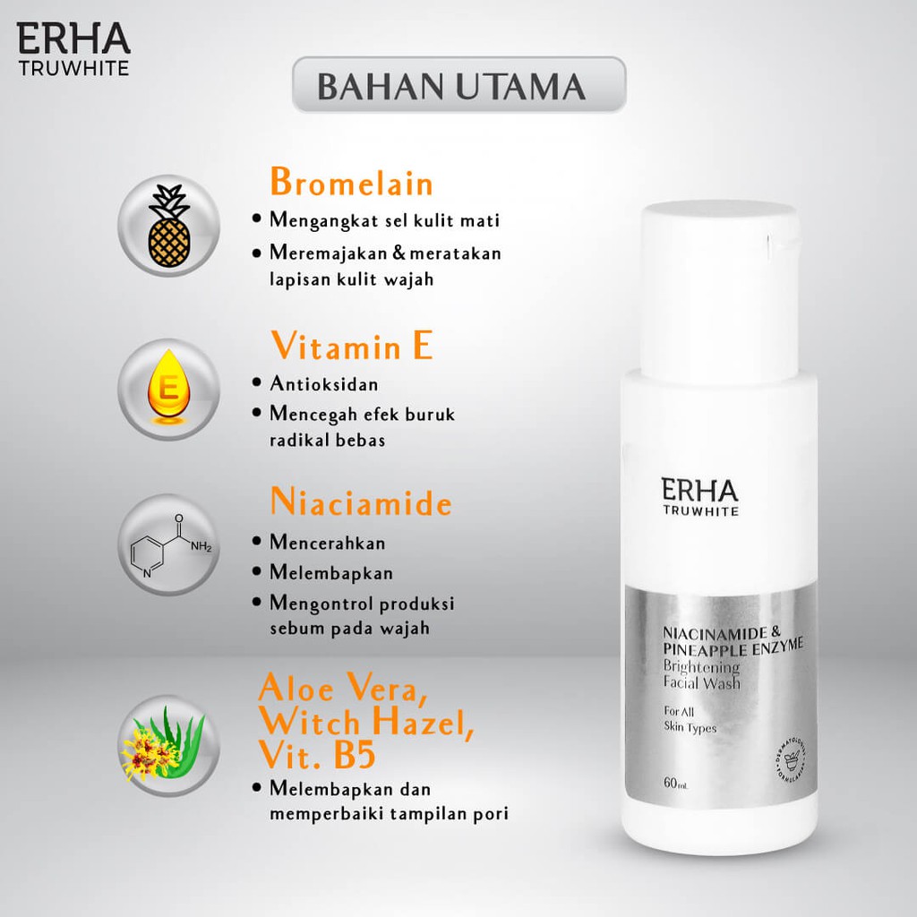 ERHA Truwhite Brightening Series  Erha Skincare ERHA Day Cream ERHA Night Cream ERHA Face Toner ERHA Facial Wash