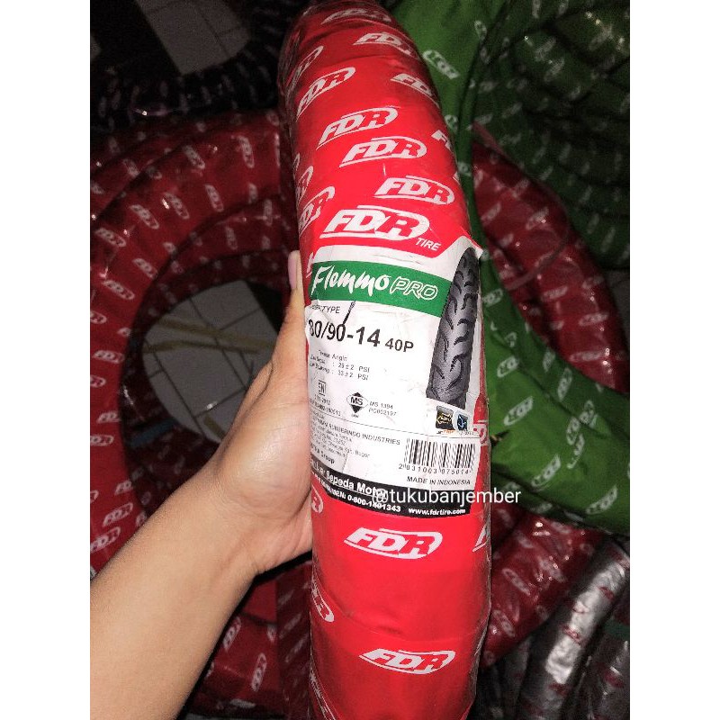 FDR FLEMMO PRO 80/90 RING 14 BAN MOTOR DEPAN MATIC NON TUBELESS