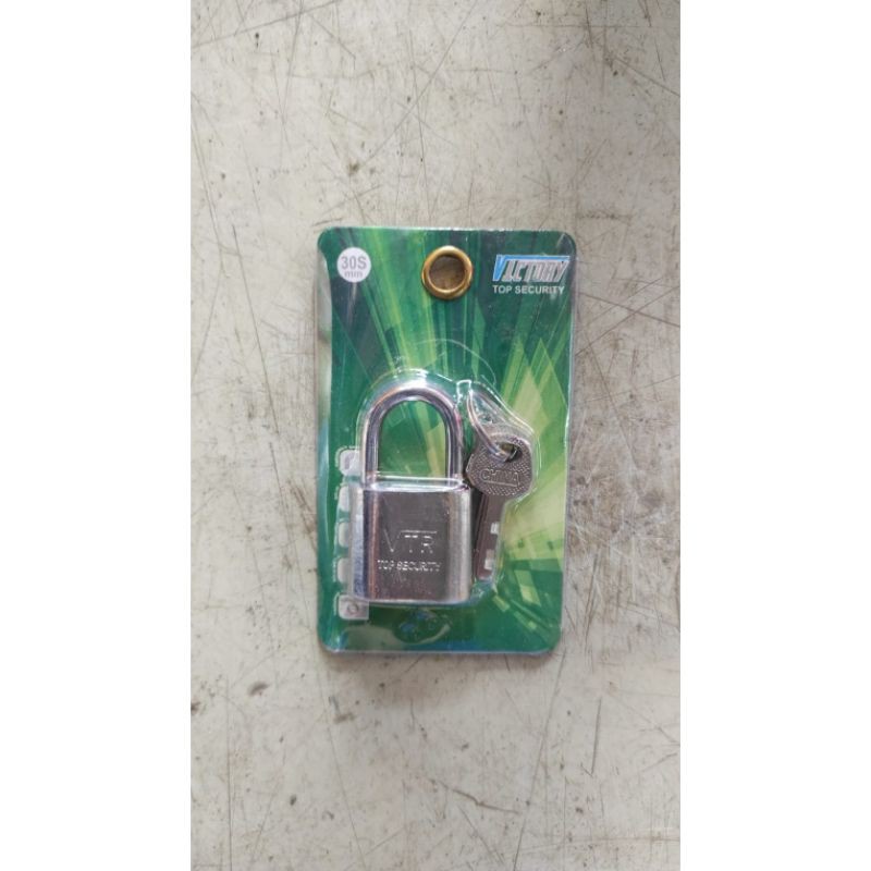 Gembok Murah 30mm Leher Pendek Victory/sejenis