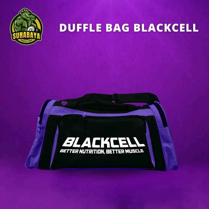 Duffle Bag Blackcell Nutrition Original Tas Fitness Gym Olahraga Sports Bag