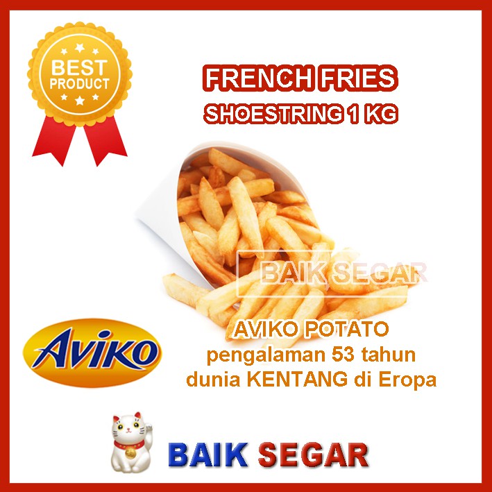 

Kentang Shoestring AVIKO (Frozen Repack) - French Fries no 1 di Belanda - 1 Kg