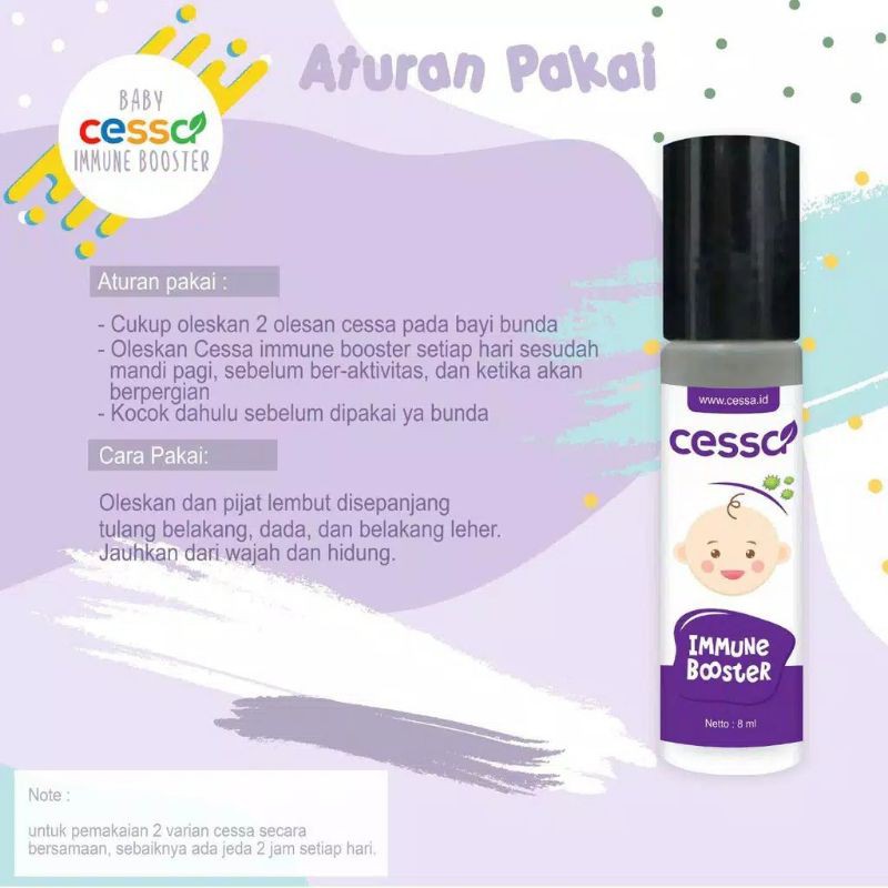 Cessa Baby Immune Booster - Meningkatkan Daya Tahan Tubuh Bayi Cessa Essential Oil