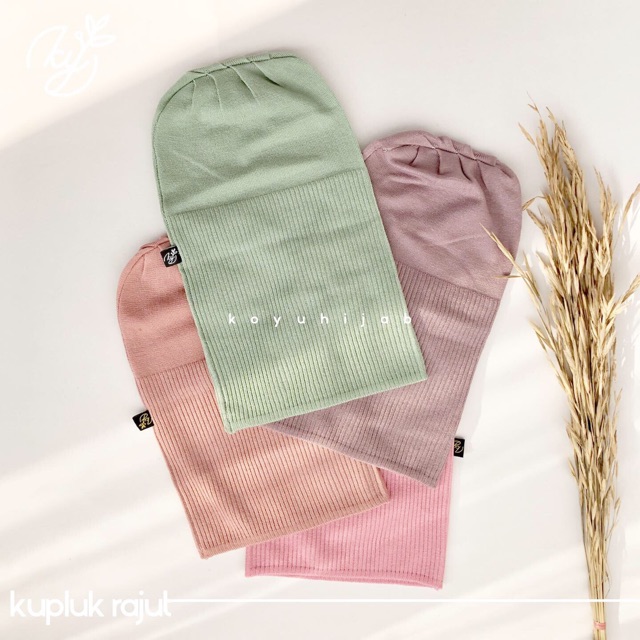 Koyu Hijab Iner Kupluk Rajut Premium