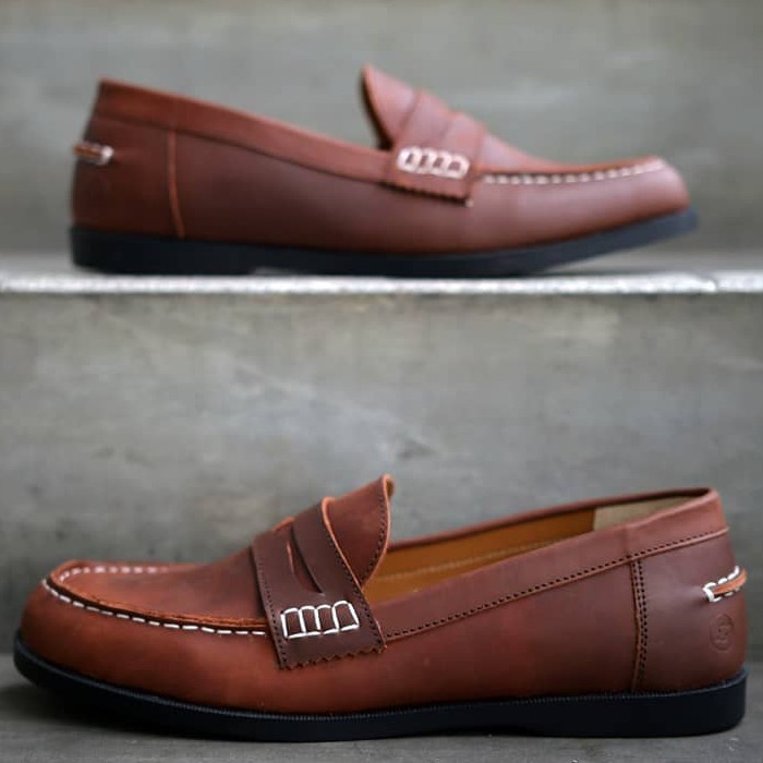 GUSTAVO |MNM x Zapato| KULIT ASLI PREMIUM Sepatu Sneakers Pria Slip On