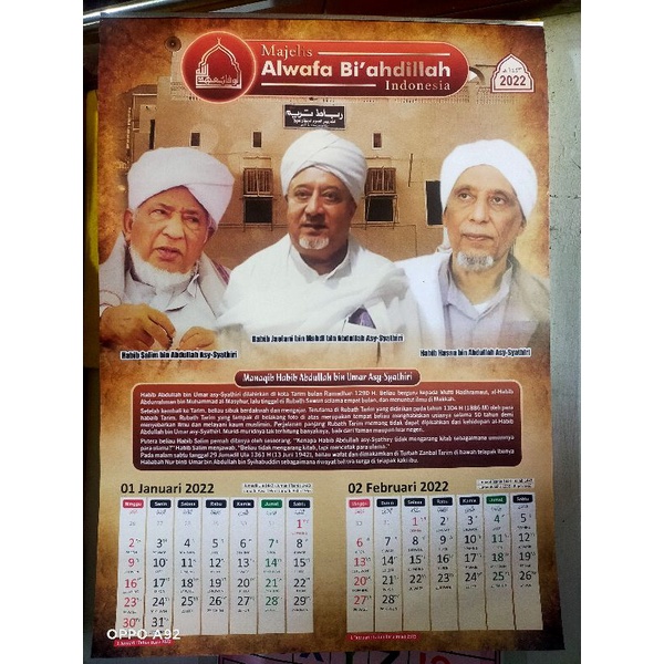 Kalender 2022 Habaib Majelis AlWafa