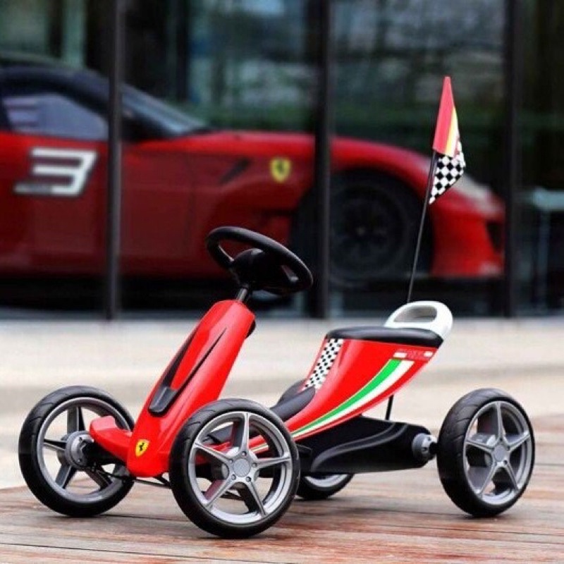 Pliko Ride On 820 Scuderia Ferrari Pedal Go Kart Trike Goes Sepeda Gokart Anak - Pliko Ferrari PK-82