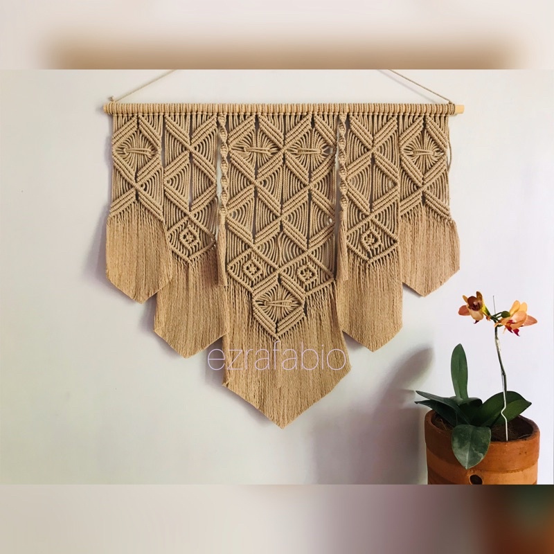 macrame wall hanging dekorasi dinding 80x70cm