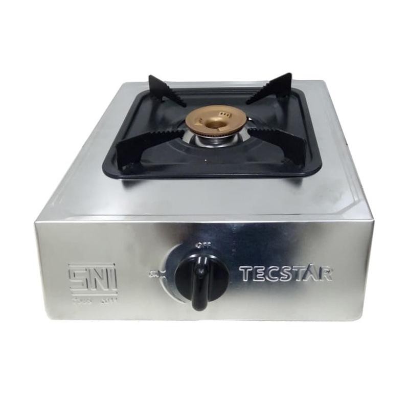 Tecstar Kompor Gas Satu Tungku Gas Stove 1 Tungku Stainless