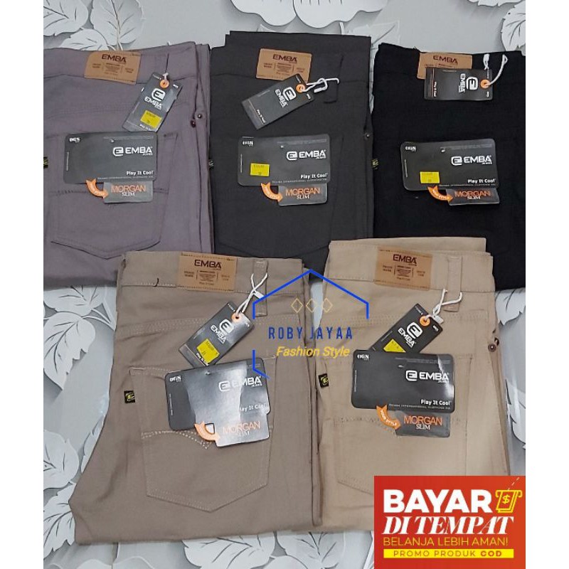 EMBA Celana panjang pria Regular Fit Shopee Indonesia EMBA Celana panjang pria Regular Fit Shopee Indonesia