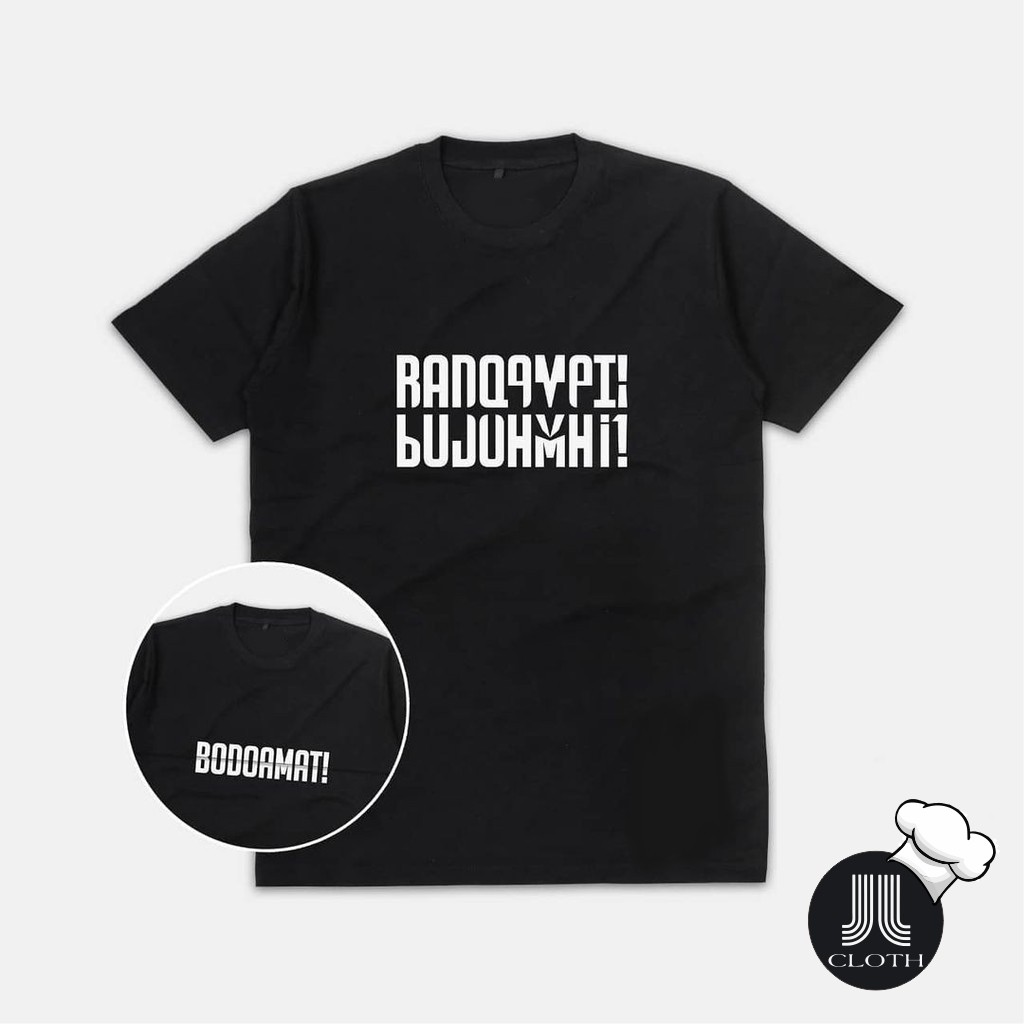 KAOS ILUSI BODO AMAT/ BAJU ILUSI BODOAMAT/ DISTRO ILUSI MURAH COTTON COMBED 30S