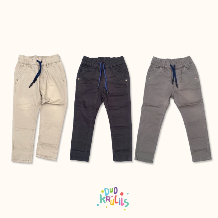 Celana Chinos Anak Premium Bahan Katun Satin | DUO KRUCILS