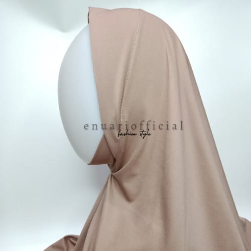 Hijab Instan Bergo Malay Jersey Premium Jilbab Khimar Tutup Dagu Syari