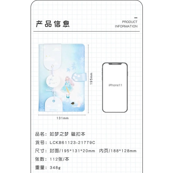

Buku Tulis / Notebook Girl Pastel Soft Cover Buku Catatan Harian