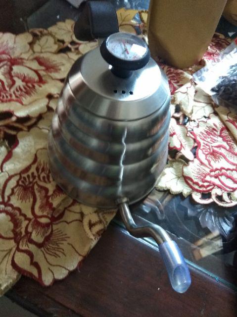 V60 Ceret Coffee Maker Thermometer Ketel Panci Pot Drip Kettle Teko Kopi Barista Onetwocups 1200ml