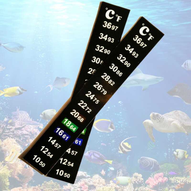 Stiker Termometer Pengukur Suhu Aquarium Temperature / Temperature Termometer Stiker Suhu Air Aquarium Ruangan / Termometer Aquarium Tempel Digital Lcd Celup Mini Terbaik Waterproof / Alat Pengukur Suhu Air Tempel Anti Air Akurat Murah Original