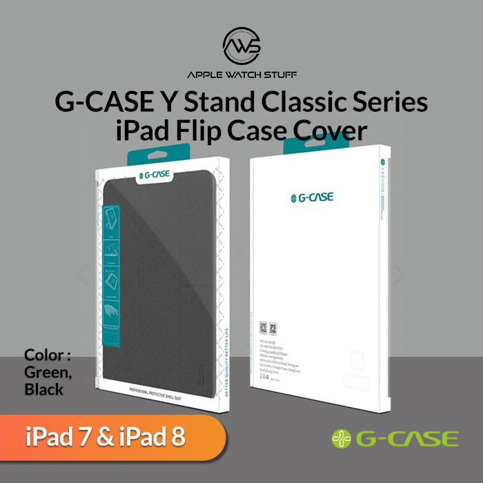 G-CASE Y Stand Classic Series Flip Case Cover iPad 7 2019 iPad 8 2020