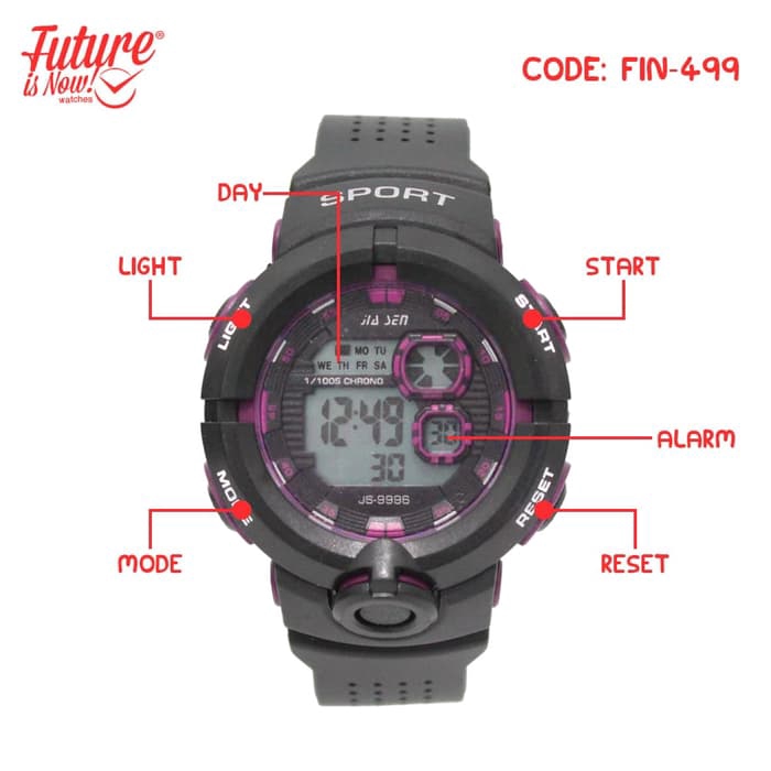 NEW Jam Tangan Sport Digital Rubber Strap - FIN-499