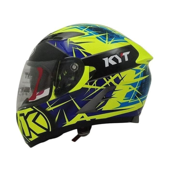 Best Helm Full Face Kyt Vendetta 2 Spike Yellow Fluo Ready S Original Berkualitas Shopee Indonesia