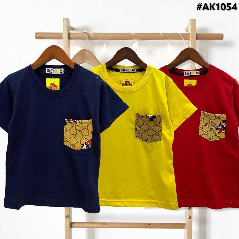 Kaos Anak Cowok Pakaian Anak Laki-Laki Baju Murah Gucci #AK1054 Usia 1 - 7 Tahun Cotton combed