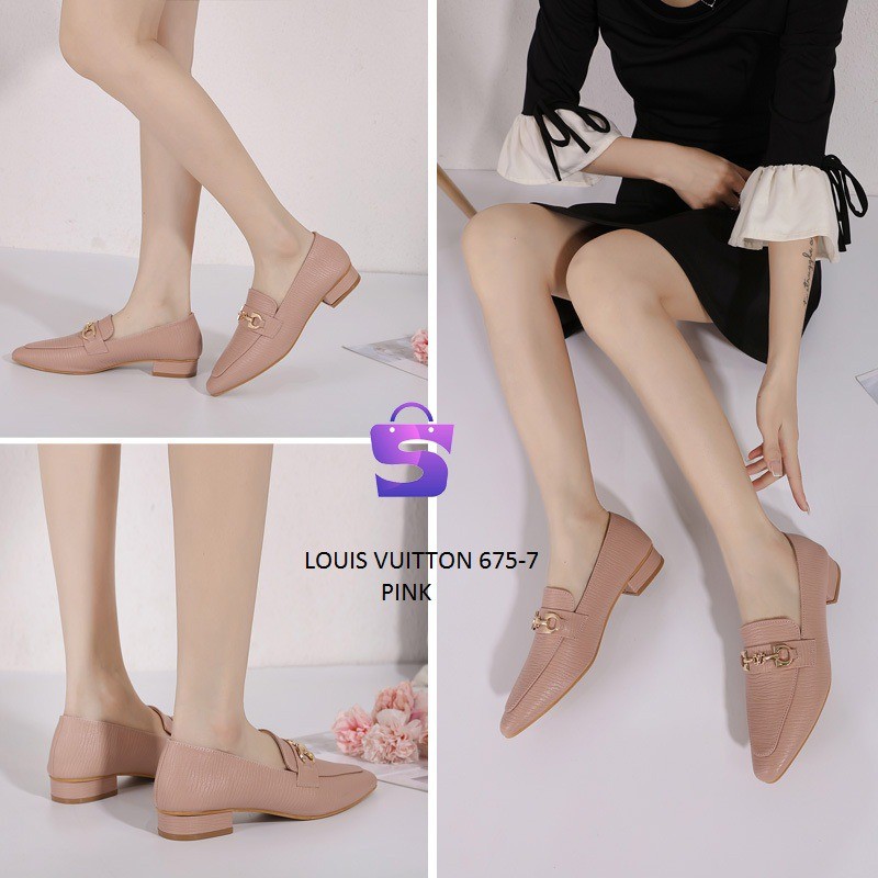 SEPATU WANITA LOAFERS MINI HEELS 675-7