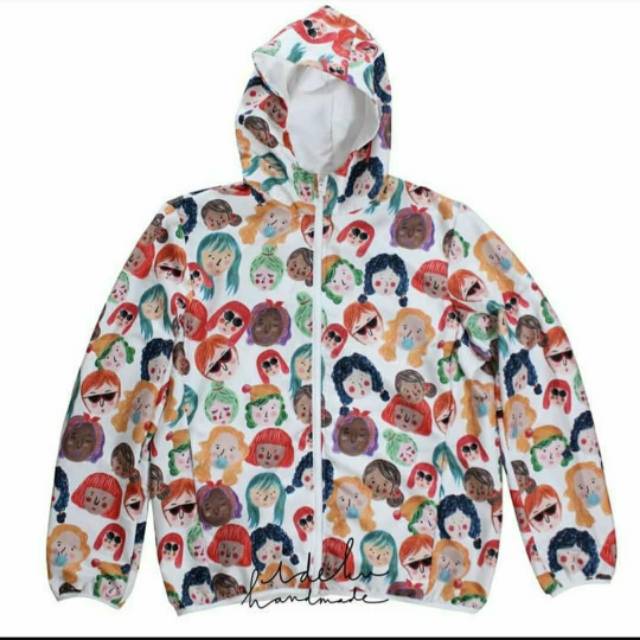 NEW Windbraker Jaket Faces by ideku handmade