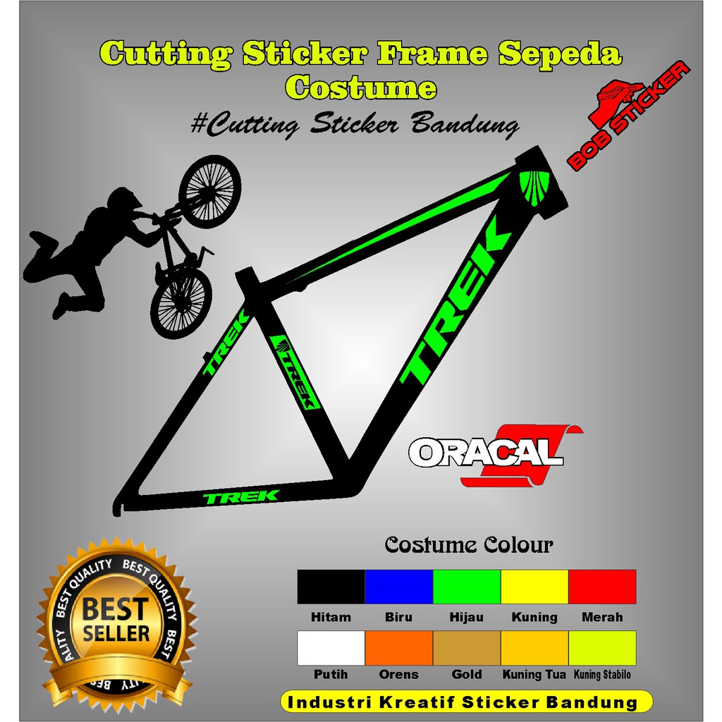 Cutting Sticker Frame Sepeda Trek