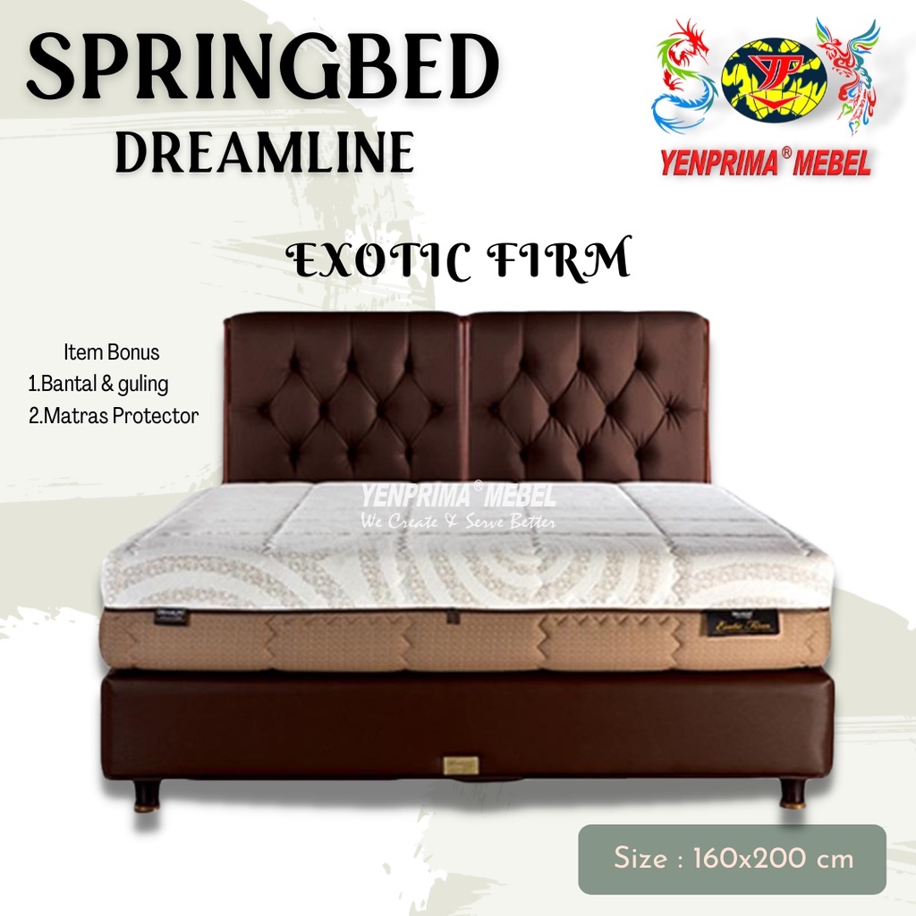 [YENPRIMA] Springbed Set Dreamline Exotic Firm 160 x 200 / Springbed / Kasur / Dreamline