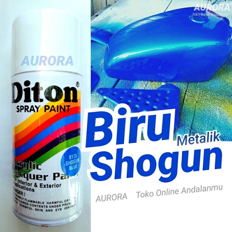 Pilok Diton Shogun Blue 8175 Biru Metalik Suzuki Motor Cat Pilok Metalik Metalic 300 Ml Tahan Bensin