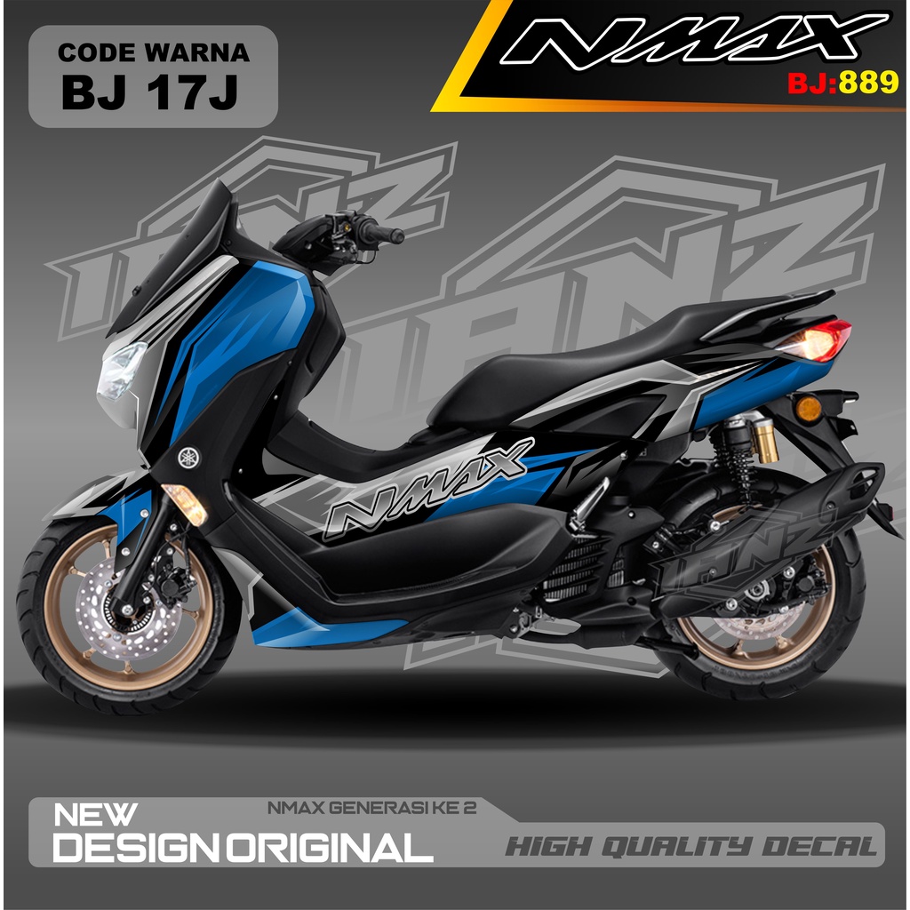 DECAL STIKER NMAX FULL BLOK MOTOR / DECAL FULL BODY NMAX / DECAL STIKER FULL BODY NMAX / STIKER DECAL NMAX TERBARU