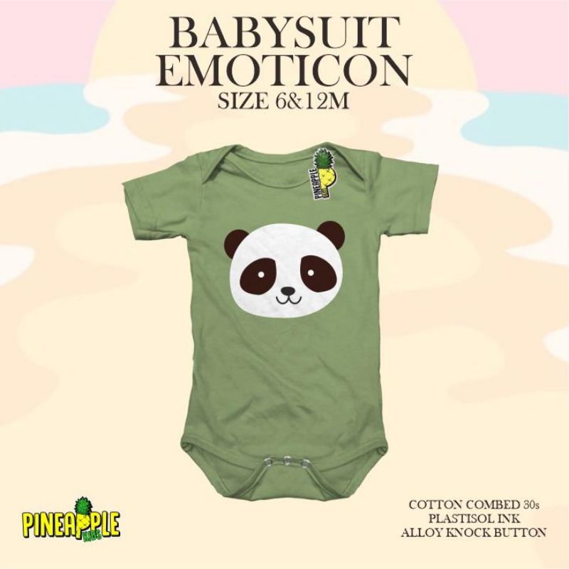 Pineapple Jumper Emoticon Jumper Pakaian Anak Jumper Pendek Bayi Motif Usia 6 sd 24 Bulan