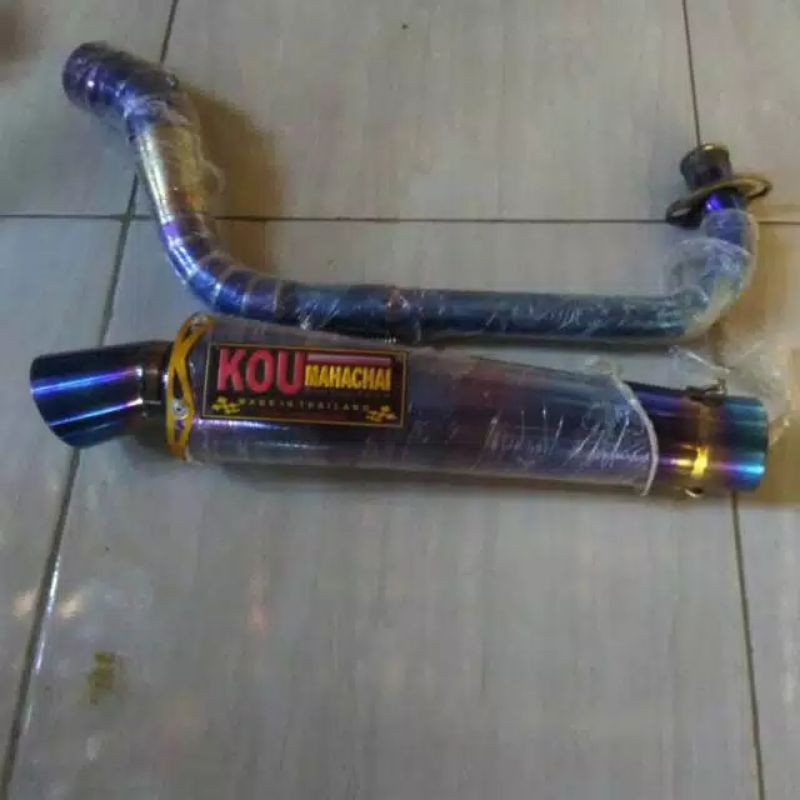 Knalpot Recing Kou Mahachi Full Blumoon Beat Karbu Beat Street Beat New Vario 110
