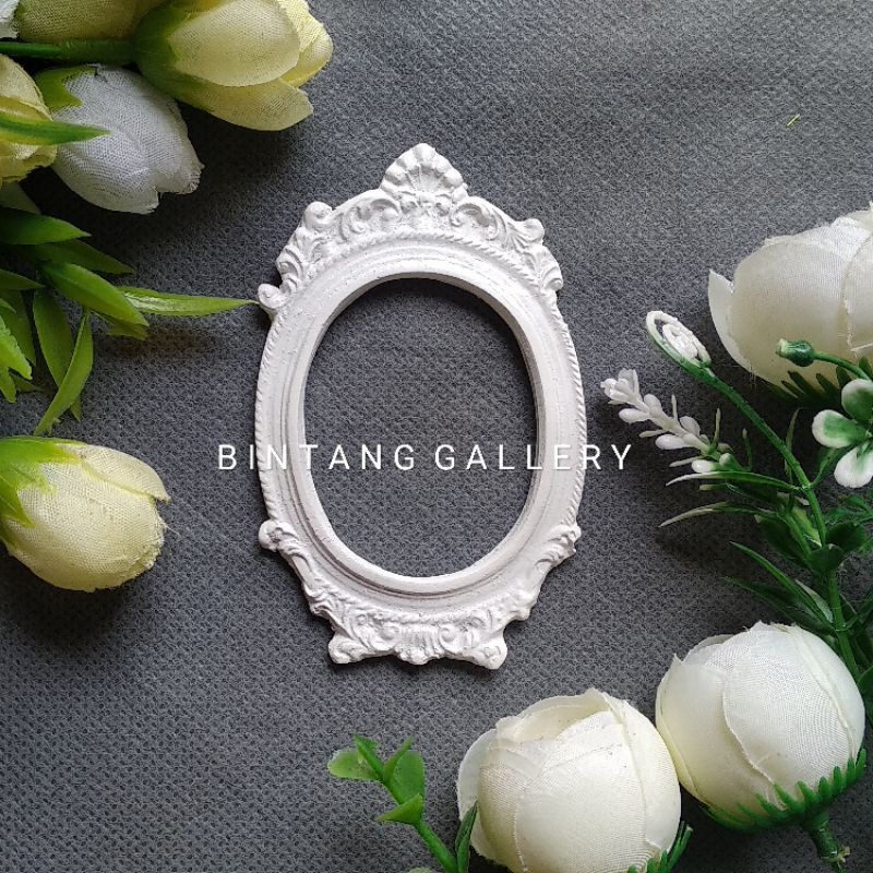 FRAME RESIN OVAL MAHKOTA /APLIKASI MAHAR