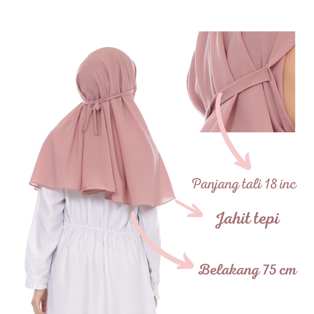 JILBAB BERGO MARYAM TALI 75X95 DIAMOND PREMIUM KERUDUNG HIJAB BERGO INSTANT MURAH COD PART 1-3