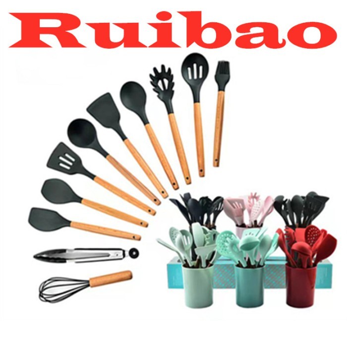 Peralatan Masak Silikon Set 11 Pcs / Peralatan Dapur / Alat Dapur C268
