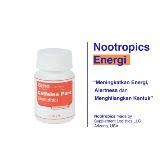 Caffeine Bubuk Anhydrous Murni 100% 5 Gram|