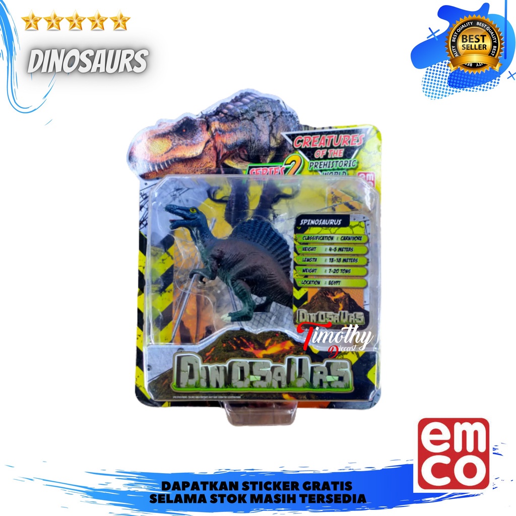EMCO Dinosaurs Spinosaurus Action Figure Mainan Hewan Dinosaurus