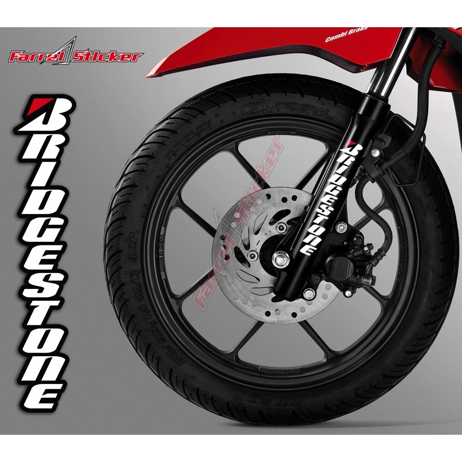 Stiker shock sticker bridgestone