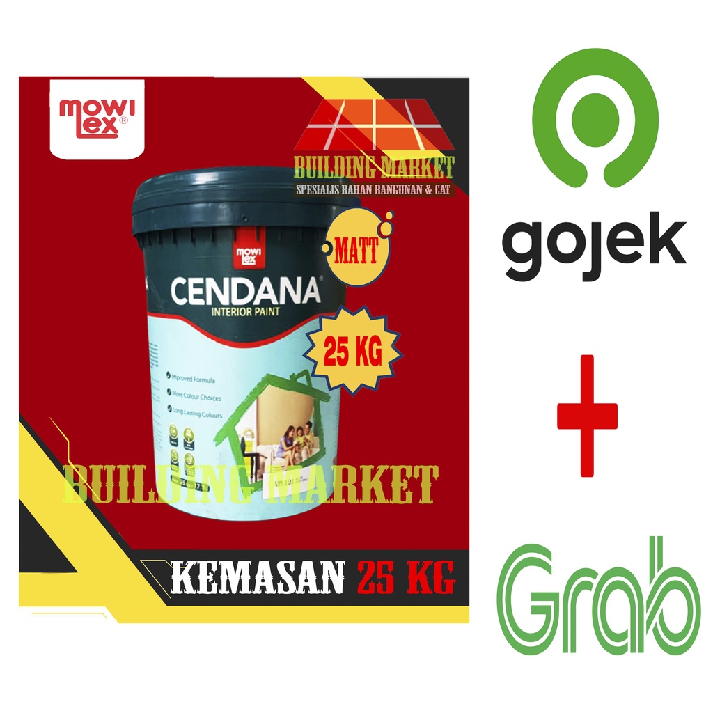 CAT PLAFON GRC CAT TEMBOK MOWILEX CENDANA INTERIOR 25 KG