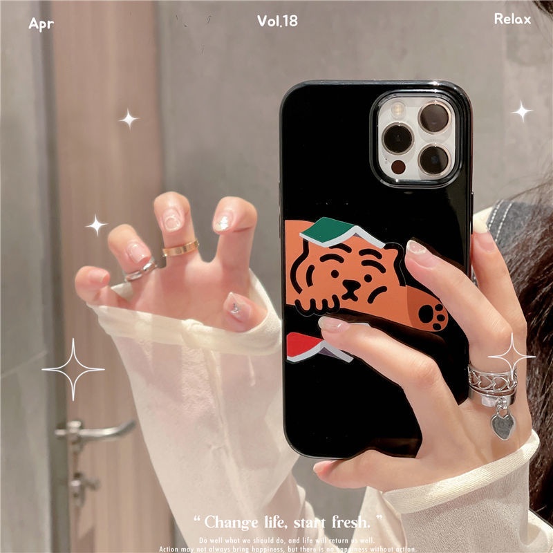 Soft Case Silikon Motif Kartun Harimau Untuk Iphone 14 7 8 SE2020 7 + 8 PLUS 11 12 13 Mini PRO MAX