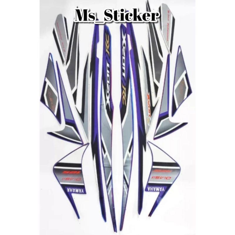 sticker striping Yamaha Xeon rc 2013 ungu